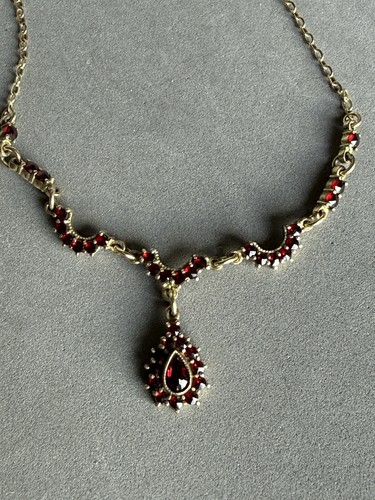 Antikes granat collier 900 - granat,