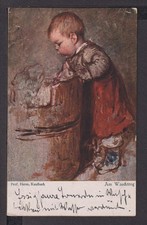 Ansichtskarte Künstler Prof. Herm. Kaulbach Am Waschtrog 1917 Dresden Sachsen