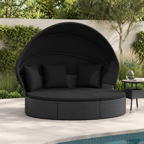 Gartensofa mit dach - gartensofa, polyrattan