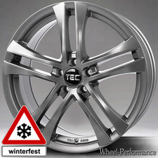 18 Zoll T6 Ganzjahres Felgen 8x18 5x110 ET40 in grau für Opel und Saab