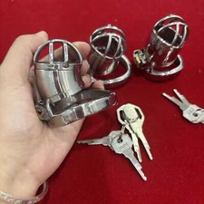 Chastity Cage für Männer Edelstahl Keuschheitskäfig Peniskäfig Keuschheitskäfig