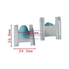 10 x Befestigungs-Clip Zierleistenklammer mit Tülle für VW Passat 3B0853576 