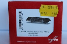 Zubehör Warnbalken Hella RTK-7, blautransparent  Herpa 1:87 053419