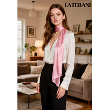 Damen 100% Seide Tuch 180x90 Seidenschal Halstuch Stola Hochzeit grau Seidentuch