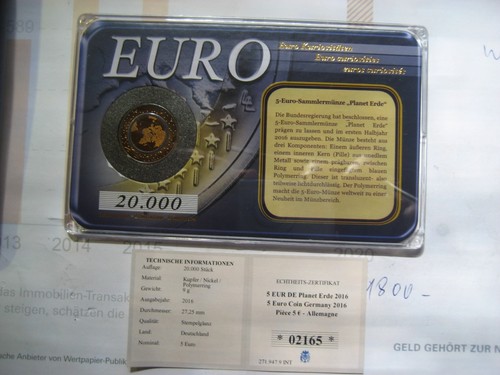 Euro sammlermünze planet - 5,