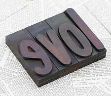 "LOVE" Holzbuchstaben Drucklettern Holzbuchstaben Vintage letterpress wood type