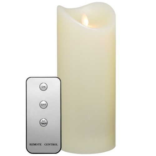 23cm led kerze mit timer - 23cm,