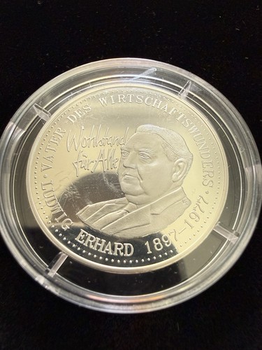 Gedenkmedaille ludwig erhard - gedenkmedaille,
