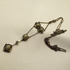 alter Jugendstil Anhänger Silber um 1900 art nouveau / CU 334(32)