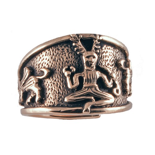 Bronze kelten ring cernunnos - bronze,