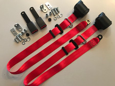 Automatik 3-Punkt Sicherheitsgurt in ROT Set=2 Stück für 1969-85 Porsche 911 NEU
