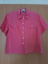  Bluse, reine Seide,  pink 