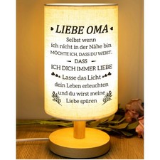 Oma Tischlampe LED Dekoration