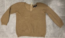 elisabetta franchi Pullover Braun Kurz Geschnitten Merino Wolle 34/36