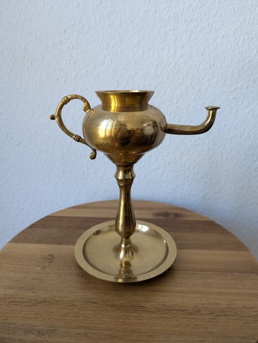 Vintage öllampe messing - Öllampe, 1001