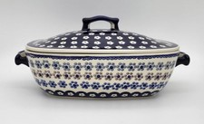 B-Ware Bunzlauer Keramik Auflaufform mit Griffen und Deckel (Z161-EO37)