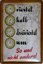 Blechschild Schild 20x30 cm -