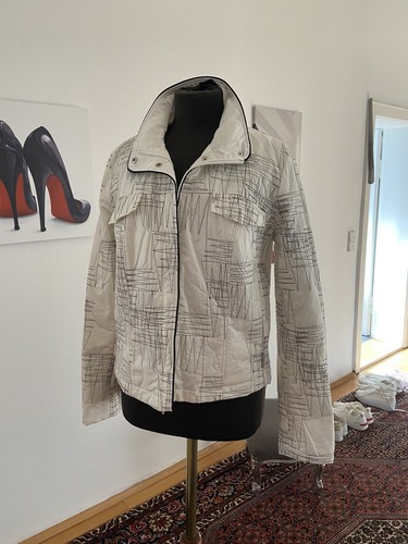 Jacke weiß schwarz - jacke,