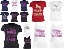 Damen Pferde T-Shirt - Kaltblut - Noriker - Tinker - Knappstrupper - Shire Horse