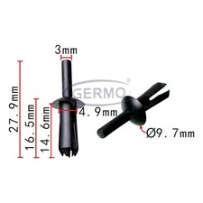 10 x Befestigungs-Clip