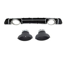 Heckdiffusor schwarz glanz - schwarz,