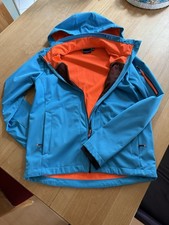 Softshelljacke Herren CMP, Größe 46, Blau, atmungsaktiv, wasser- und winddicht