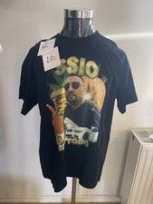 SSIO NTOOR T-Shirt XL Schwarz XXL Print Rapper Streetwear Hip Hop TOP