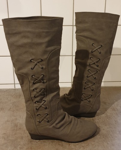 Emilia stiefel 40 grau - emilia,