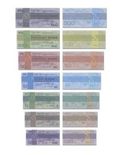 DDR DM Geldscheine, Forumscheck 0,50 Pf. bis 500 Mark,  Reproduktion