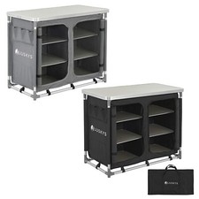Campingküche Küchenbox Campingschrank faltbar Küche Camping Schrank Juskys®