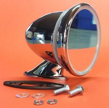 Auto Sport Spiegel Außenspiegel TORPEDO in Chrom UNIVERSAL einsetzbar 045-9224