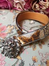 REPTILE´S HOUSE Gürtelriemen Gürtel mehrfarbig  Schnalle silber  85 Leder