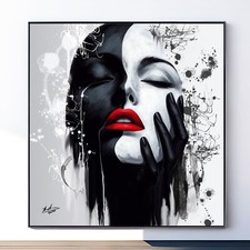 Leinwand Bild Frau Gesicht