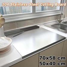 Schneidebrett Knetbrett Arbeitsplatte aus 304 Edelstahl Bar Restaurant Küche DEU