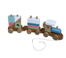 Holz Nachzieh Zug Spielzeug