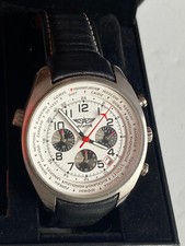 Aviator Chronograph -Quartz  Herrenuhr mit Uhrenbox  - Batterie neu  -Werk läuft