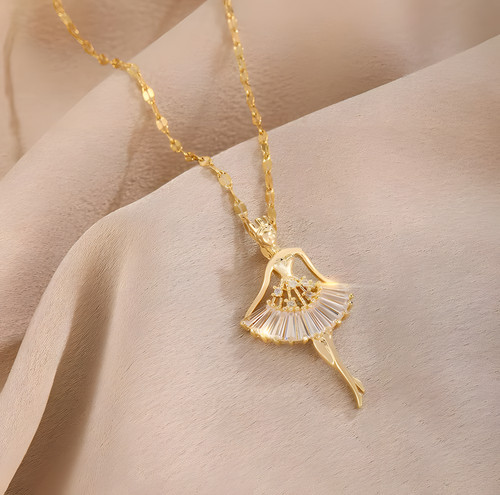 Elegante ballerina halskette - elegante,