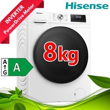 Hisense Waschmaschine 8kg Frontlader EEK A  1400 Umin Inverter Dampf Display