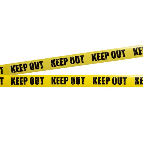 Absperrband keep out gelbes - -,