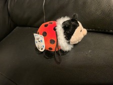 Nici Kuscheltier Plüsch Käfer Marienkäfer rot 13 cm groß wie neu