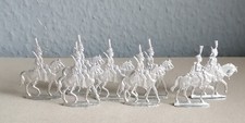 Zinnfiguren 8 Herbufig. Schritt, 1810, Königrei. Sachsen Husaren & Garde Lancier