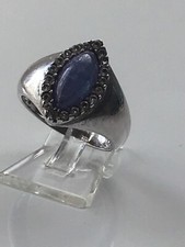 LLD La Luna Design  Weisstopas Ring Gr. 17(53) 925 Silber rhod. 