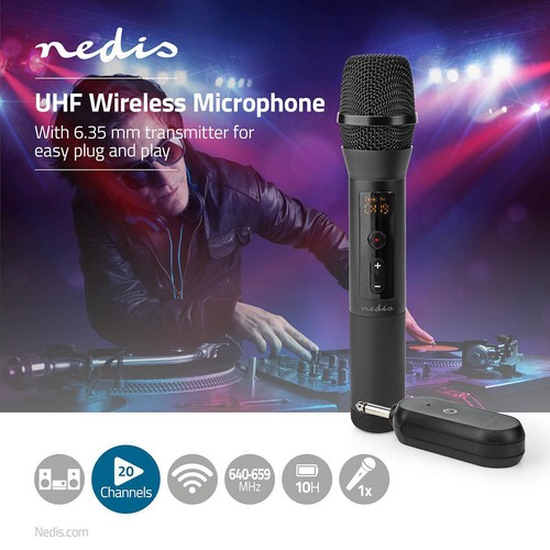 Wireless mikrofon set 35mm - wireless-mikrofon-set, 6,35mm