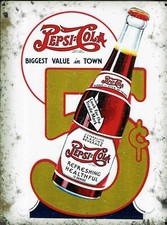 Vintage Metallplatte PEPSI