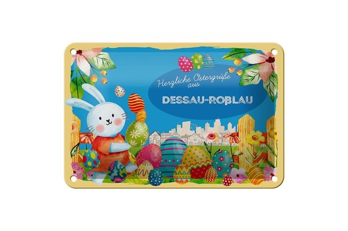 Blechschild ostern - blechschild,