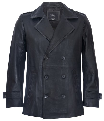 Herren schwarzer peacoat - herren,