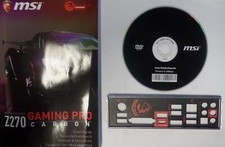 MSI Z270 Gaming Pro Carbon - Handbuch - Blende - Treiber CD   #309258