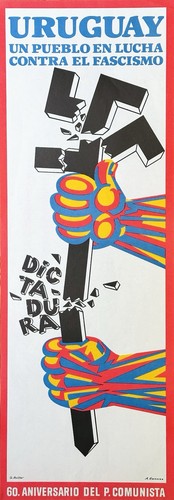 Vintage uruguay poster ddr - poster,