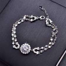 2CT Green Moissanite Bracelet