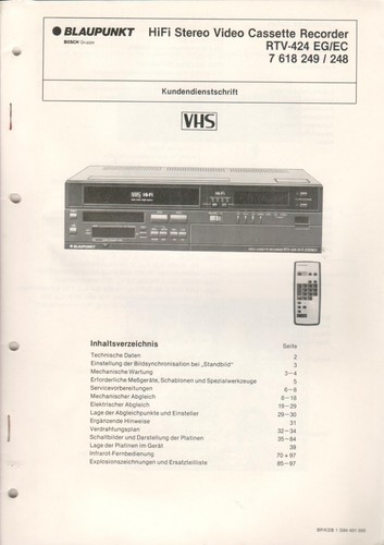 Blaupunkt rtv 424 ec - -, rtv-424